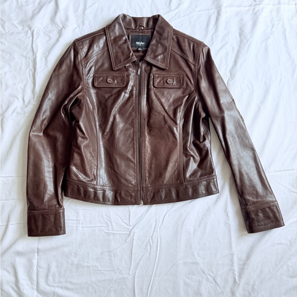 Mossimo Dark Brown Leather Jacket